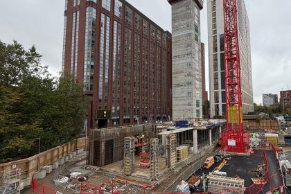 Second Nature hotel under construction at Lisbon Street, Leeds, October 2026